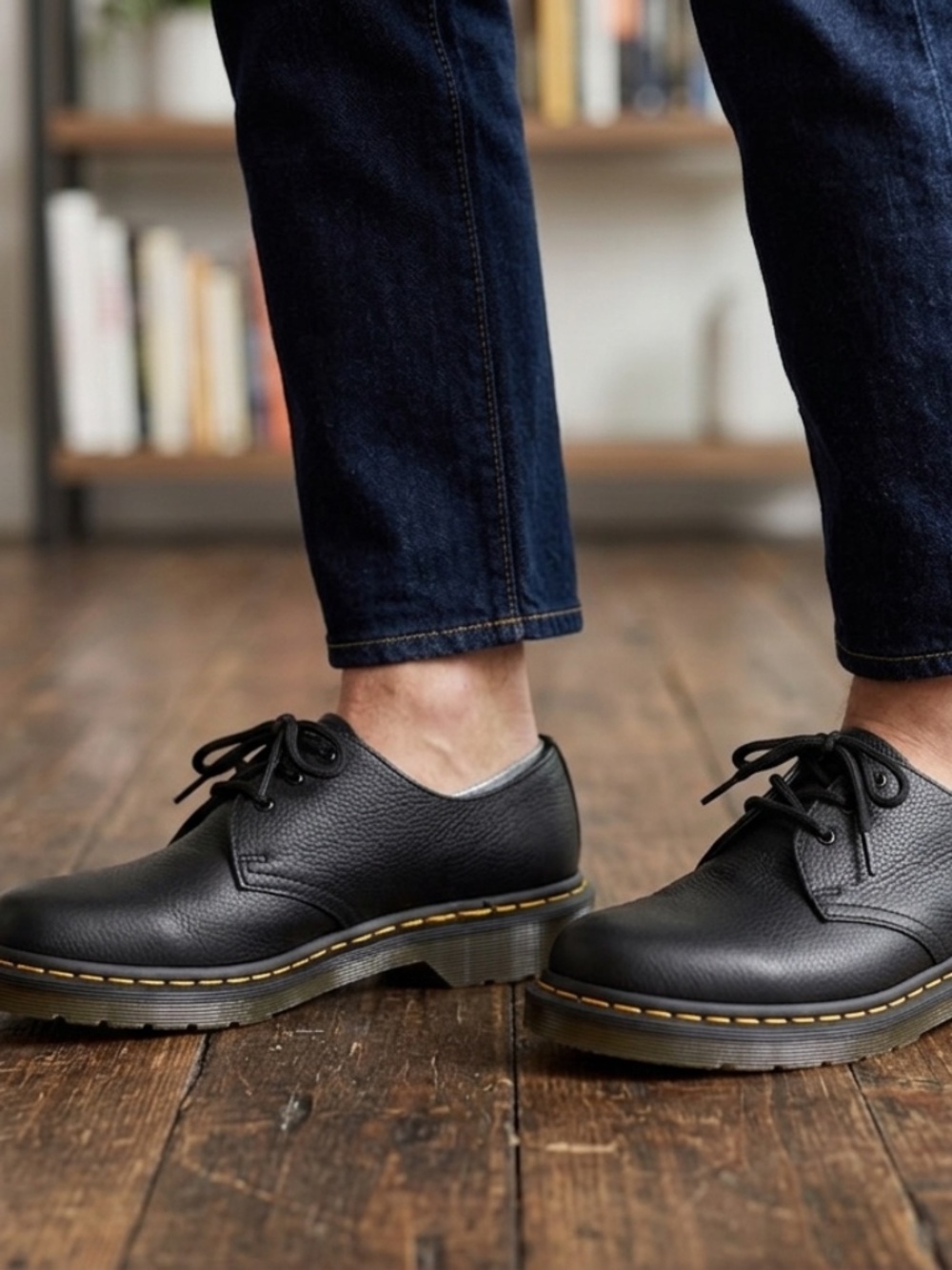 Dr. Martens 1461 Black Leather Oxford Shoes Size 7